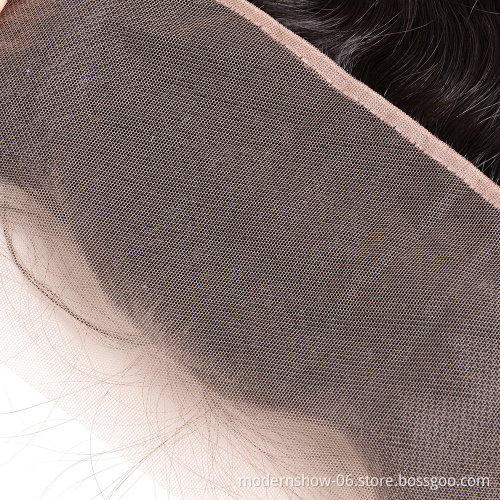 Brazilian Human Hair Bundles With 13x4 Lace Frontal Closure Body Wave Cuticle Aligned Virgin Hair